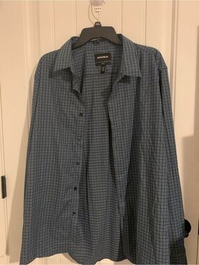 Bonobos Blue Mini-Plaid Button-Down Shirt